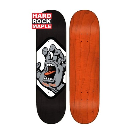 Santa Cruz Screaming Hand Badge Hard Rock Maple Skateboard Deck - 8.00"